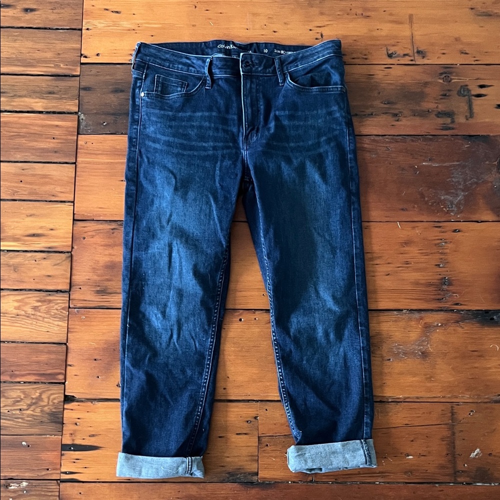 Calvin Klein Dark Blue Boyfriend Jeans